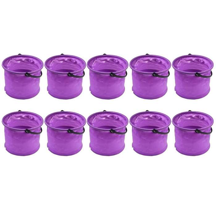 Purple Folding Bucket, Foldable Portable Fishing Bucket, Art Color Bucket, Pen Washer