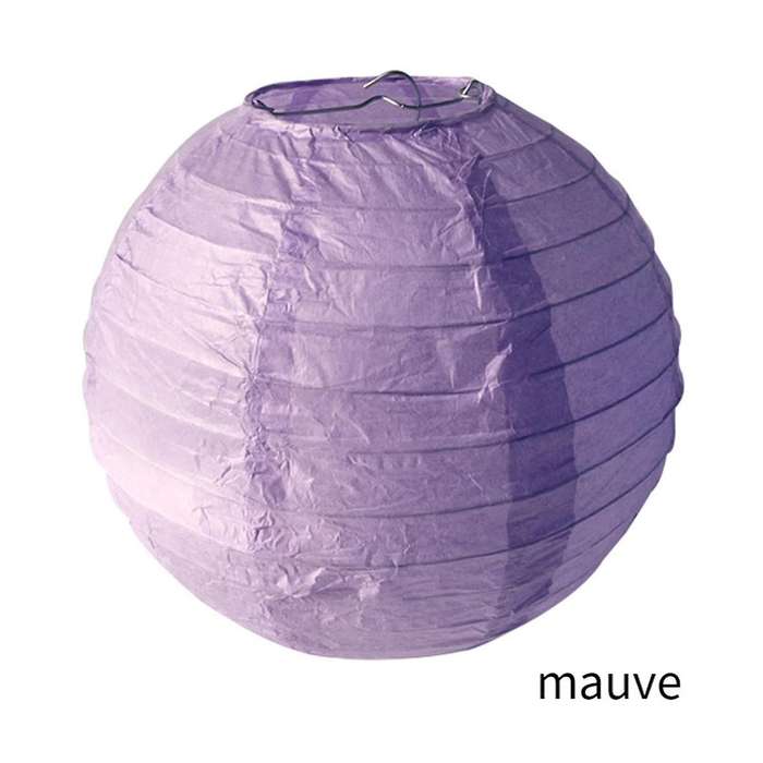 Purple Paper Lanterns, Diy Round Lanterns Suitable for Weddings, Shopping Malls, Schools, Outdoor Ac