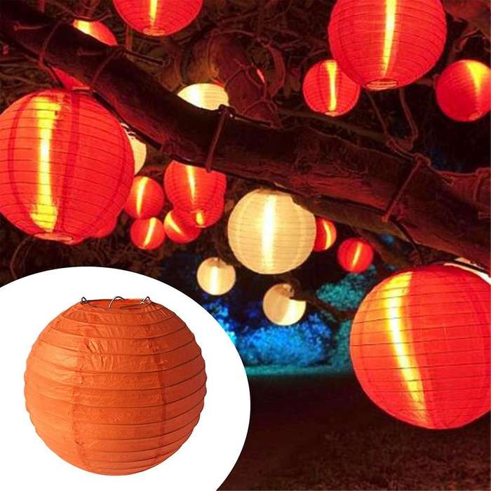 Purple Paper Lanterns, Diy Round Lanterns Suitable for Weddings, Shopping Malls, Schools, Outdoor Ac