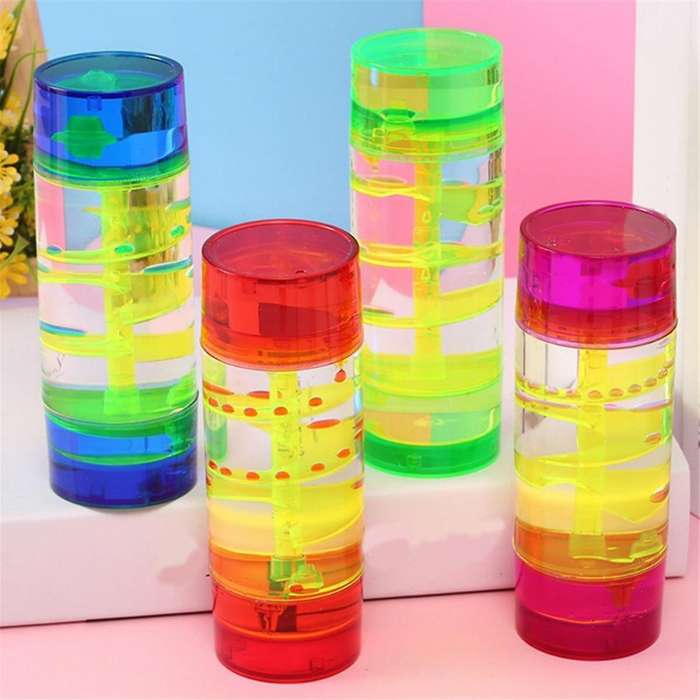 Purple-hourglass Center Column Turntable Oil Drop Hourglass Jelly Color Leisure Daze Oil Leak Home C