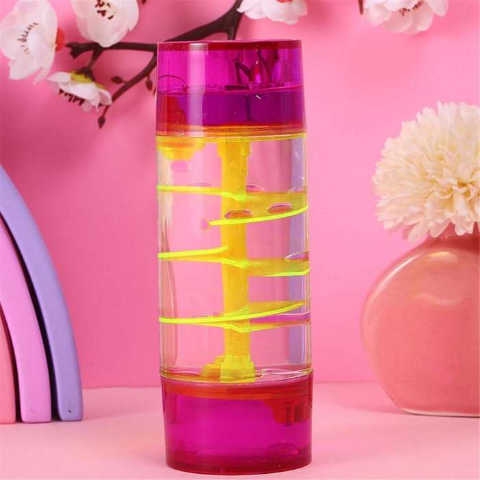 Purple-hourglass Center Column Turntable Oil Drop Hourglass Jelly Color Leisure Daze Oil Leak Home C