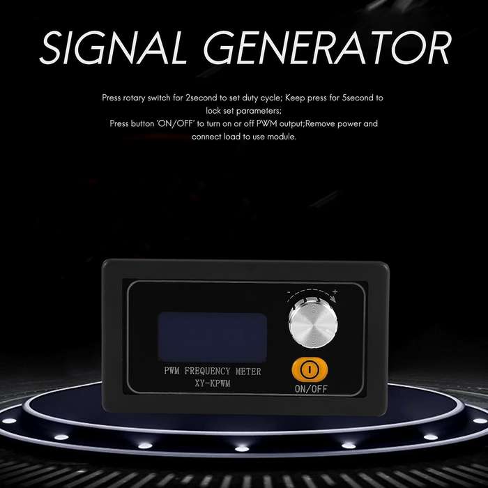 PWM Frequency Duty Adjustable Square Wave Signal Generator Module 1HZ-150KHZ Signal Generator LCD D