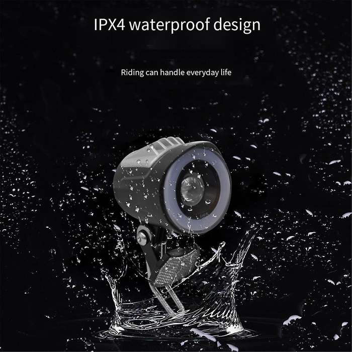 QD228 Electric Bicycle Headlight Ebike Front Light E-Bike Horn Light Electric Scooter Horn Light