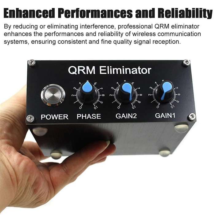 QRM Eliminator X-Phase PTT Control 1-30 MHz HF Band QRM Eliminator Aluminum Alloy QRM Canceller Rad