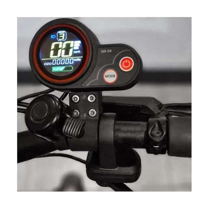 QS-S4 48V-60V Thumb Throttle LCD Display Meter for Zero 8 9 10 8X 10X Electric Scooter 6PIN with Du