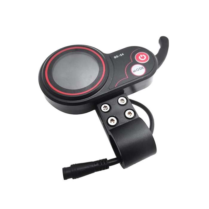 QS-S4 48V-60V Thumb Throttle LCD Display Meter for Zero 8 9 10 8 /10X Electric Scooter 6PIN with Du