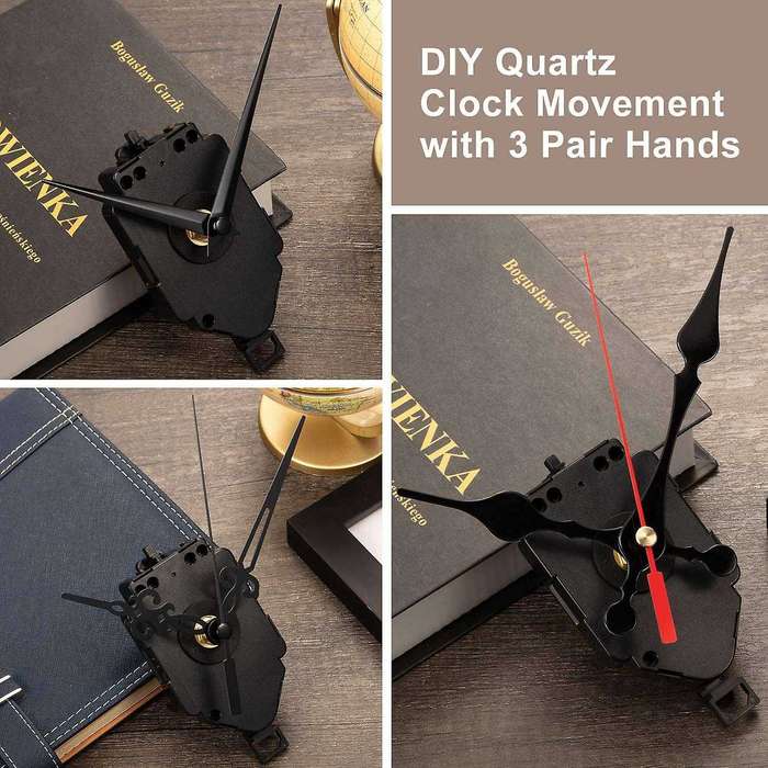 Quartz Pendulum Trigger Clock Movement Chime Melody Mechanism Clock Kit with 3 Pairs of Hands