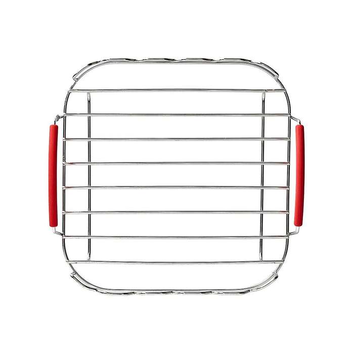Rack Set Versatile Grilling Rack Stainless Steel Double Layer Rack with Skewers Steaming Drain Oil