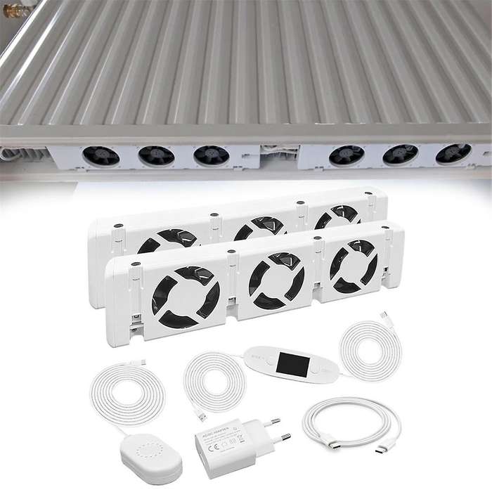Radiator Fan Smart Radiator Booster Extension Set Ventilator Fan Universal Promote Hot Circulation