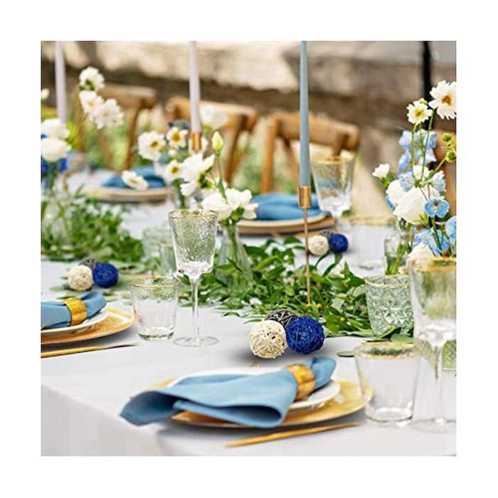 Rattan Ornaments Decorative Ball Decoration Home Decor Room Kitchen Wedding Decorations, Dark Blue