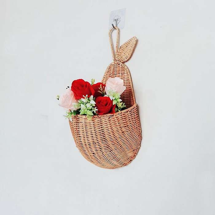 Rattan Shape Storage Basket Handmade Fruit Organizer Wicker Organizer Baby Room Nursery Decoration