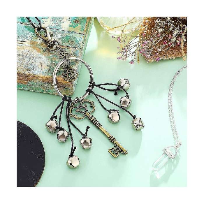 Rattan Wind Chimes Pray Crystal Wind Chimes Witch Protect Door Handle Pendants Family Room Decoratio