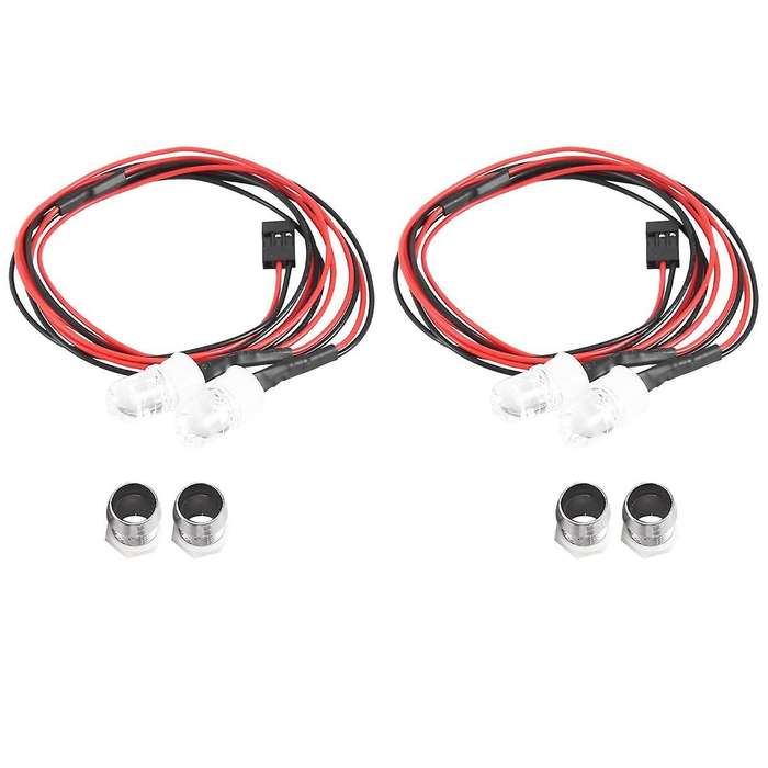 Rc Car Lights 3-9v Light Set Headlight Head Light Lamps for 1/5 1/8 1/10 1/12 1/14 Rc Model Car Tru