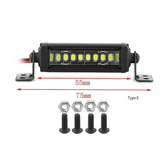 RC Car Roof Lamp 24 36 LED Light Bar for 1/10 RC Crawler Axial SCX10 90046/47 SCX24 Wrangler D90 TRX