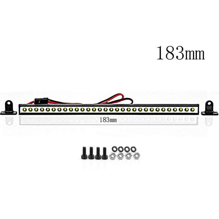 Rc Car Roof Lamp 9/18/25 LED Light Bar for 1/10 Rc Crawler Trx4 Axial Scx10 90046 Scx24 Wrangler D90