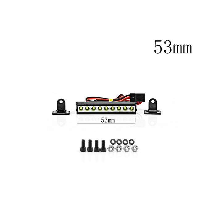 Rc Car Roof Lamp 9/18/25 LED Light Bar for 1/10 Rc Crawler Trx4 Axial Scx10 90046 Scx24 Wrangler D90