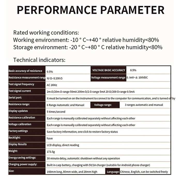 RC3563 Battery Voltage Internal Resistance Tester Ternary Lithium Battery/Lithium Iron Phosphate/ B