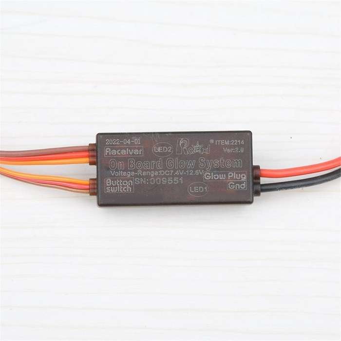 RCEXL Universal on Board Glow System Methanol Engine Start with LED Indicator for OS SAITO RC Car A