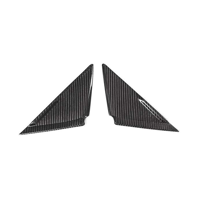 Real Carbon Fiber A-pillar Sticker Front Window Triangle Cover for R35 2008-2016