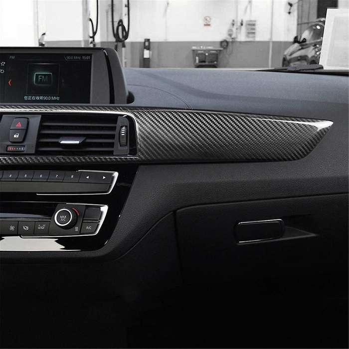 Real Carbon Fiber Car Dashboard Panel Instrument Cover for F20 F22 F23 1 2 Series Interior Accessor