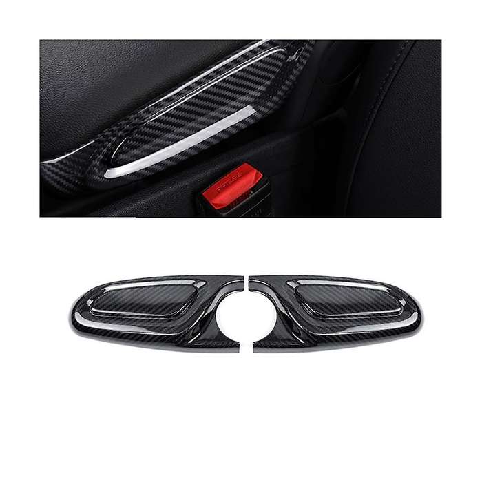 Real Carbon Fiber Car Armrest Box Side Decoration Cover for Countryman F60 Interior Trim