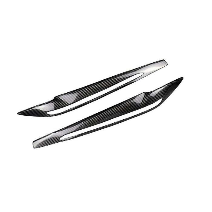 Real Carbon Fiber Car Headlight Eyelids Eyebrow Cover for F15 X5 F85 X5m X6 2014-2018