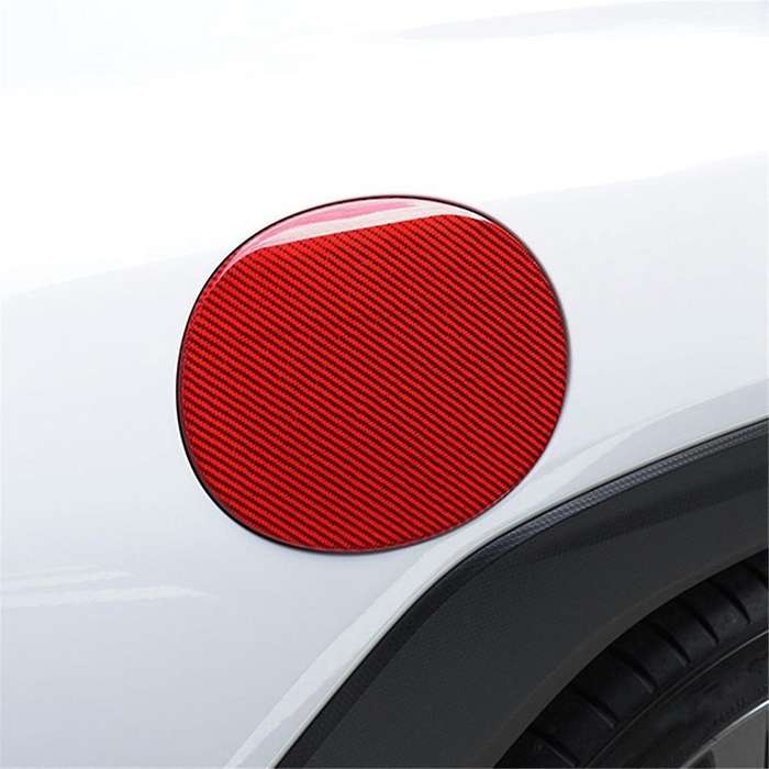 Real Carbon Fiber Car Fuel Tank Cover Decorative Patch Trim for 2023