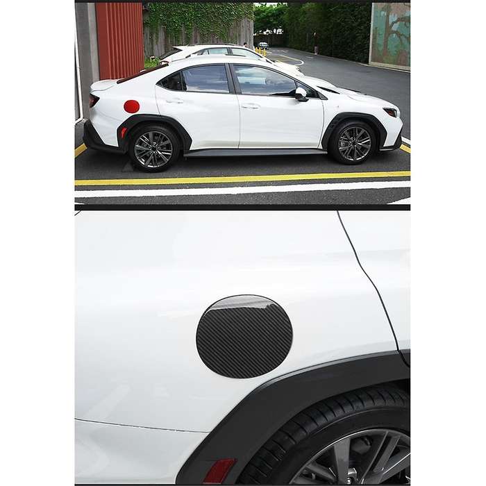 Real Carbon Fiber Car Fuel Tank Cover Decorative Patch Trim for 2023