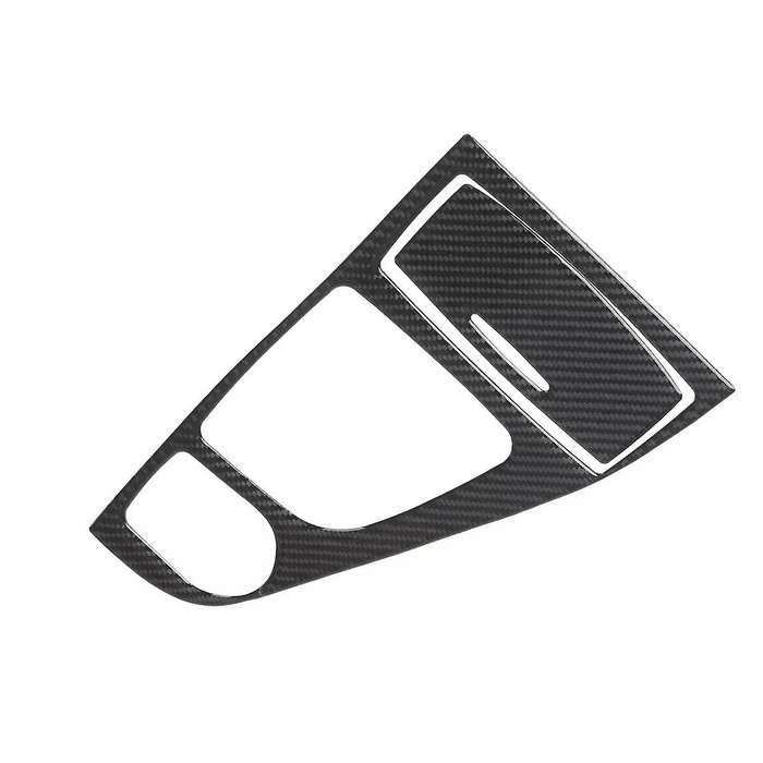Real Carbon Fiber Car Front Console Gear Shift Panel Cover Trim Decal Sticker for Q50 2014 -2019