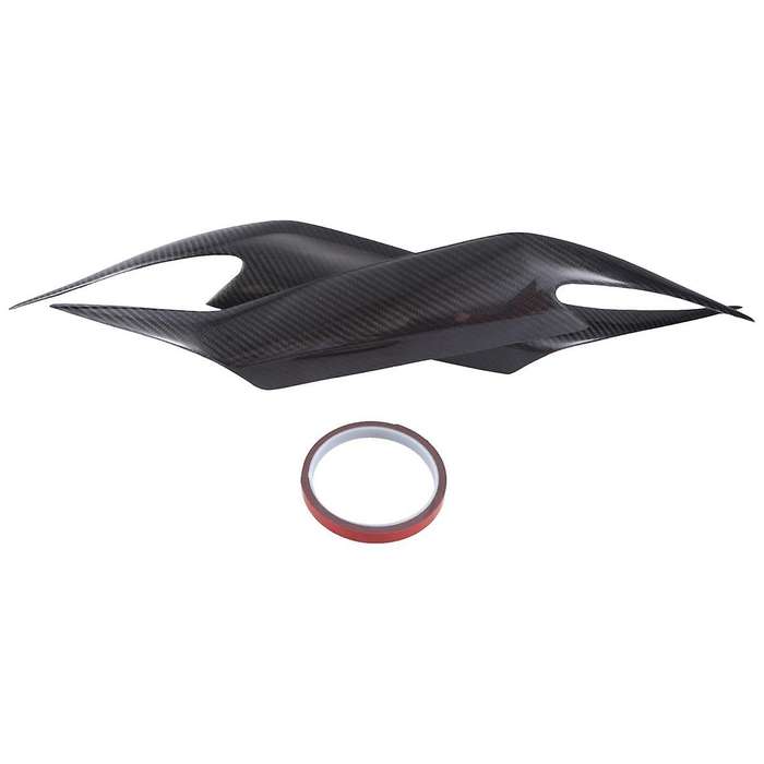 Real Carbon Fiber Eyelids Eyebrows Lids Headlight Trim Cover for 2006-2011