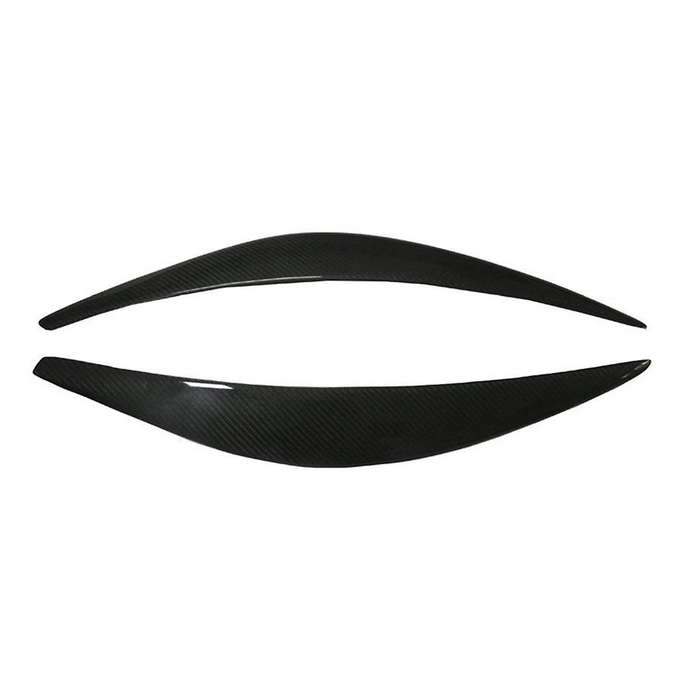 Real Carbon Fiber Eyelids Eyebrows Lids Headlight Trim Cover for 2015
