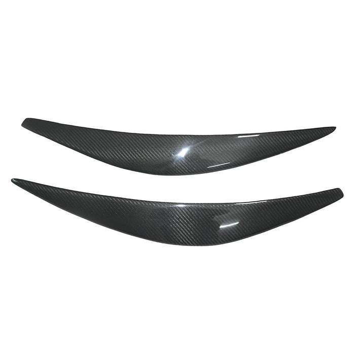 Real Carbon Fiber Eyelids Eyebrows Lids Headlight Trim Cover for 2015
