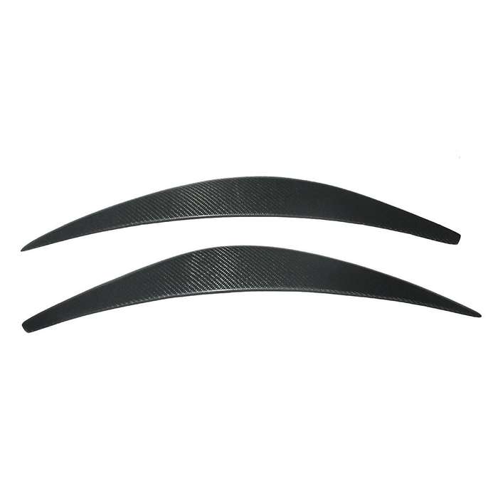 Real Carbon Fiber Eyelids Eyebrows Lids Headlight Trim Cover for 2015