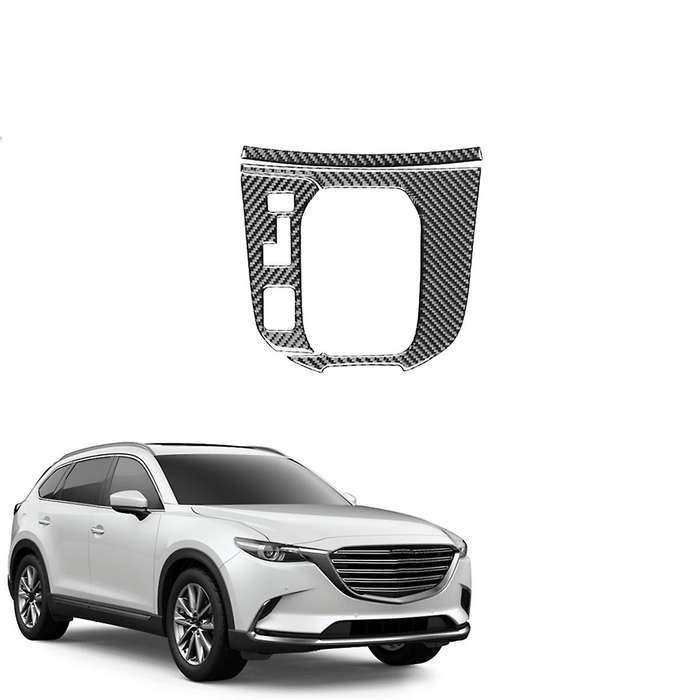 Real Carbon Fiber for CX9 -9 2016-2022 Center Console Gear Shift Panel Cover Trim Sticker Interior A