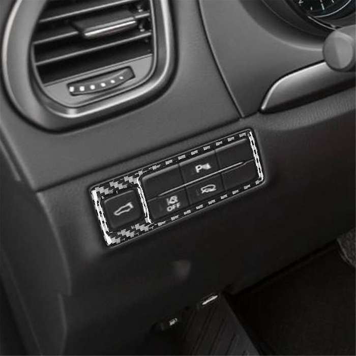 Real Carbon Fiber for CX9 -9 2016-2022 Headlight Switch Panel Cover Trim Sticker Car Interior Access