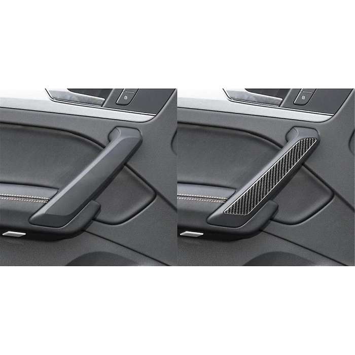 Real Carbon Fiber for Q5L FY SQ5 2018-2024 Door Inner Pull Panel Cover Interior Trim Sticker Decal
