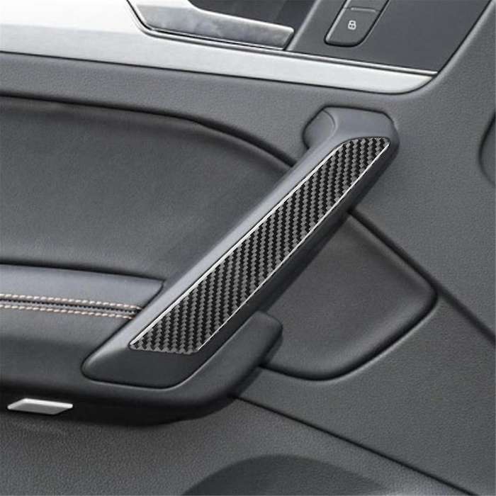 Real Carbon Fiber for Q5L FY SQ5 2018-2024 Door Inner Pull Panel Cover Interior Trim Sticker Decal