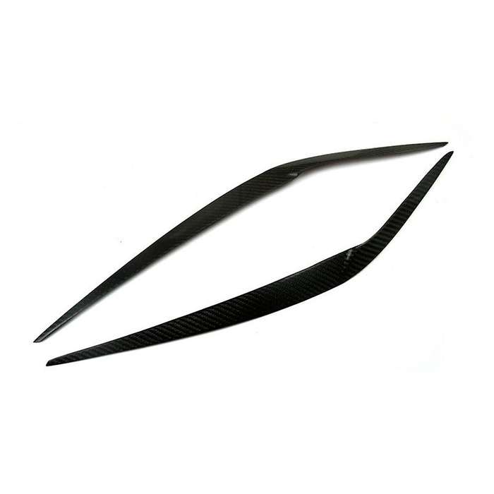 Real Carbon Fiber Headlight Eyebrows Eyelids Stickers Trim Cover Headlight Lid for - X3 G01 2018 201