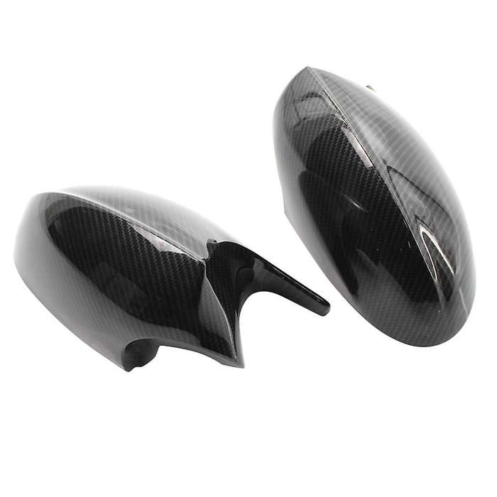 Real Carbon Fiber Horned Style Rearview Mirror Housing Cover Caps for 3 Series E90 E92 E80 E81 E87