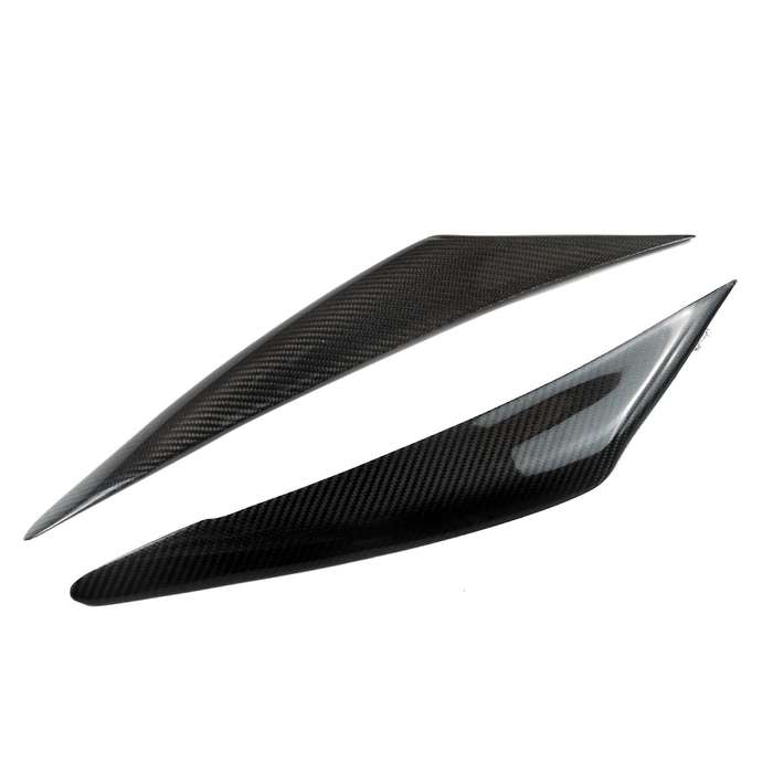 Real Carbon Fiber Headlight Eyebrows Eyelids Stickers Trim Cover Headlight Lid for Axela M3 2017 201