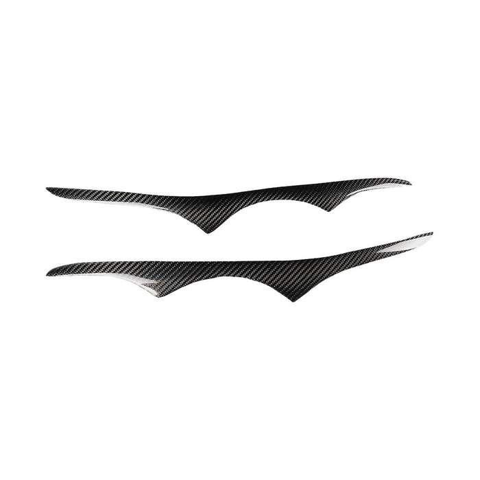 Real Carbon Fiber Headlight Lid Eyebrow Headlight Eyelids Decoration for- 3 Series E92 E93 M3 Coupe