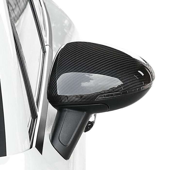 Real Carbon Fiber Rear View Mirror Decoration Cover Side Door Mirror Cover Cap for- 2014-2020