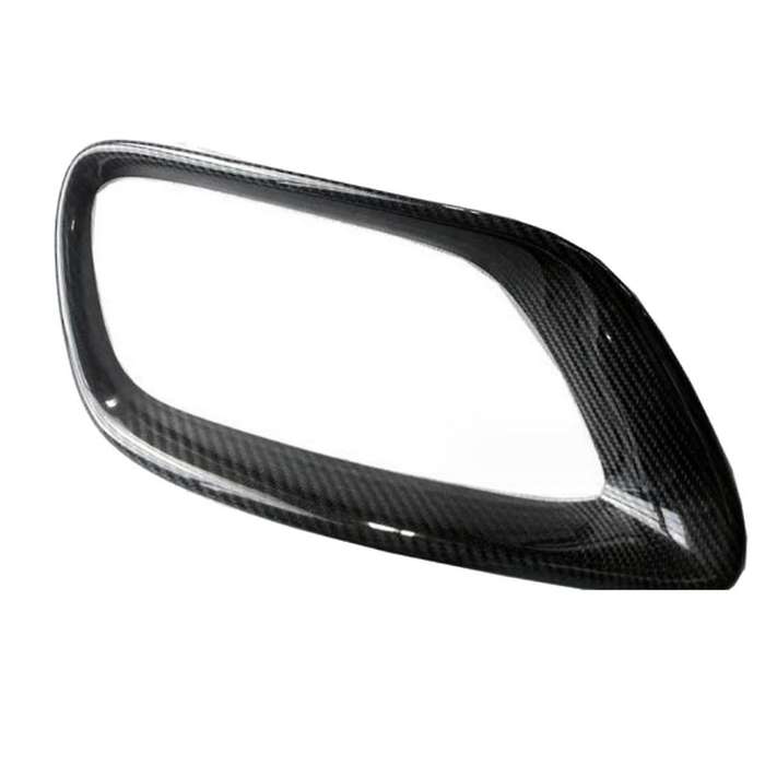Real Carbon Fiber Tailpipe Trim Cover Exhaust Pipe Cover Tail Throat Frame Car Parts for X6 E71 200