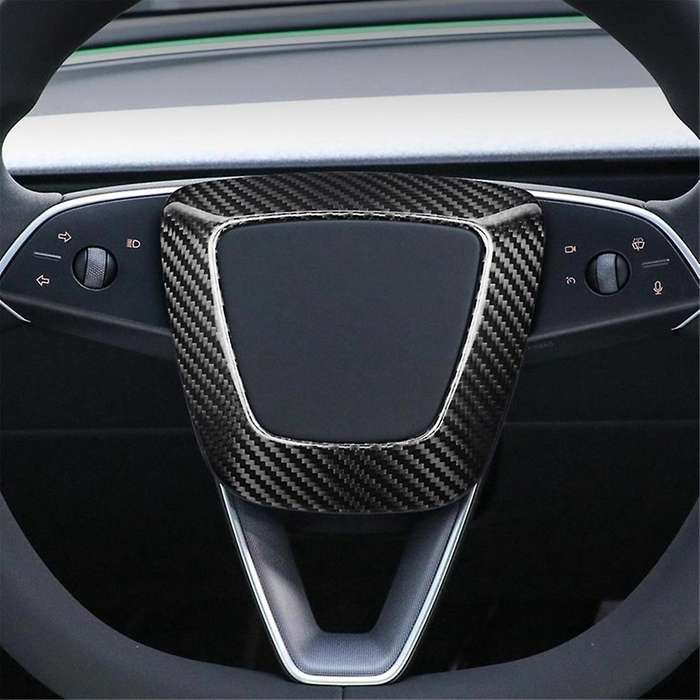 Real Carbon Fiber Sticker Car Steering Wheel Cover for 2024 Interior Accessories