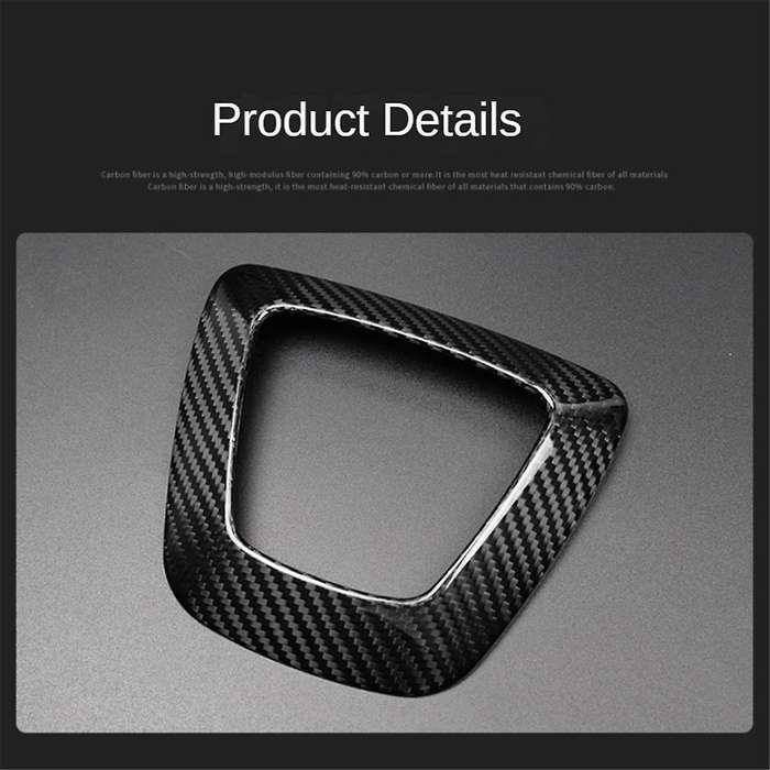 Real Carbon Fiber Sticker Car Steering Wheel Cover for 2024 Interior Accessories