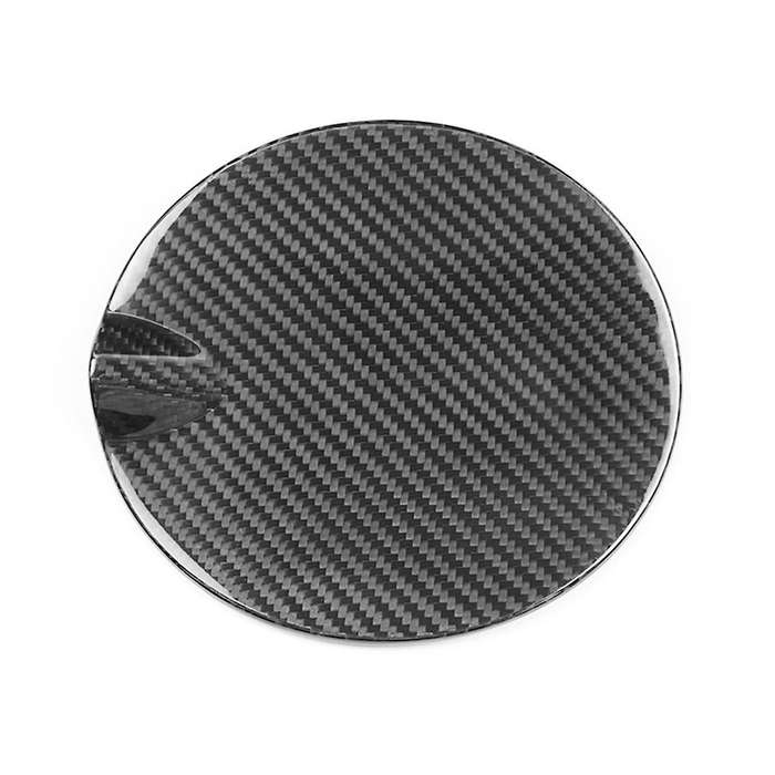 Real Carbon Fibre Car Exterior Gas Oil Fuel Tank Cap Cover Trim Stickers for 500 2012-2019 Car Acce