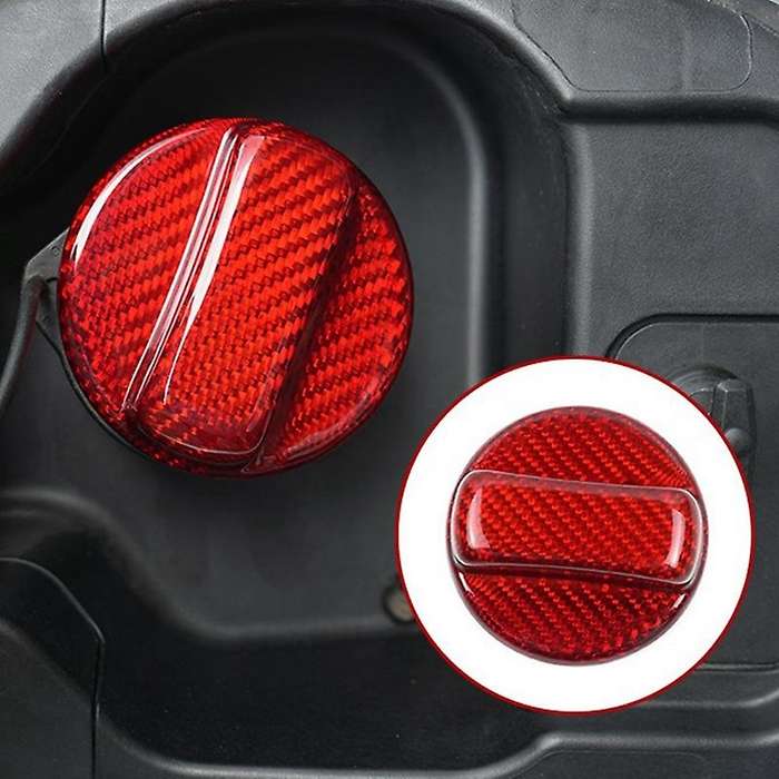 Real Hard Carbon Fiber Car Fuel Tank Cap Trim Cover Universal for Gr86 2021 2022 2023 Yaris(a)