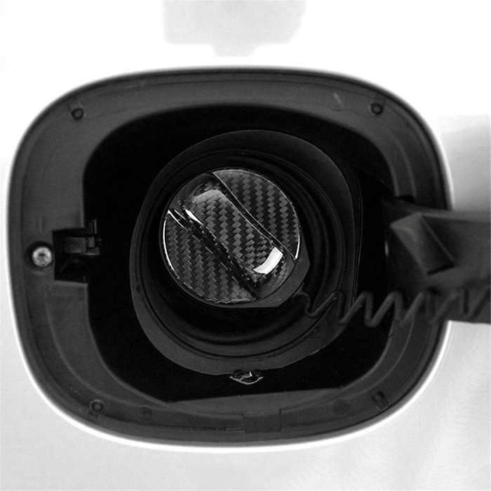Real Hard Carbon Fiber Car Fuel Tank Cap Cover Trim for Xc90 Xc60 Xc40 S80 S40 S60 S90 S60 V40 V70