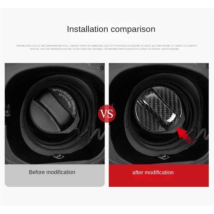 Real Hard Carbon Fiber Car Fuel Tank Cap Cover Trim for Xc90 Xc60 Xc40 S80 S40 S60 S90 S60 V40 V70