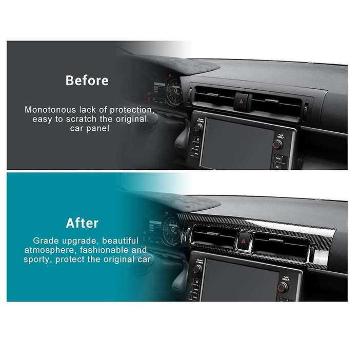 Real Hard Carbon Fiber Cover for BRZ GR86 2022-2024 Center Air Outlet Vent Left Hand Drive Interior